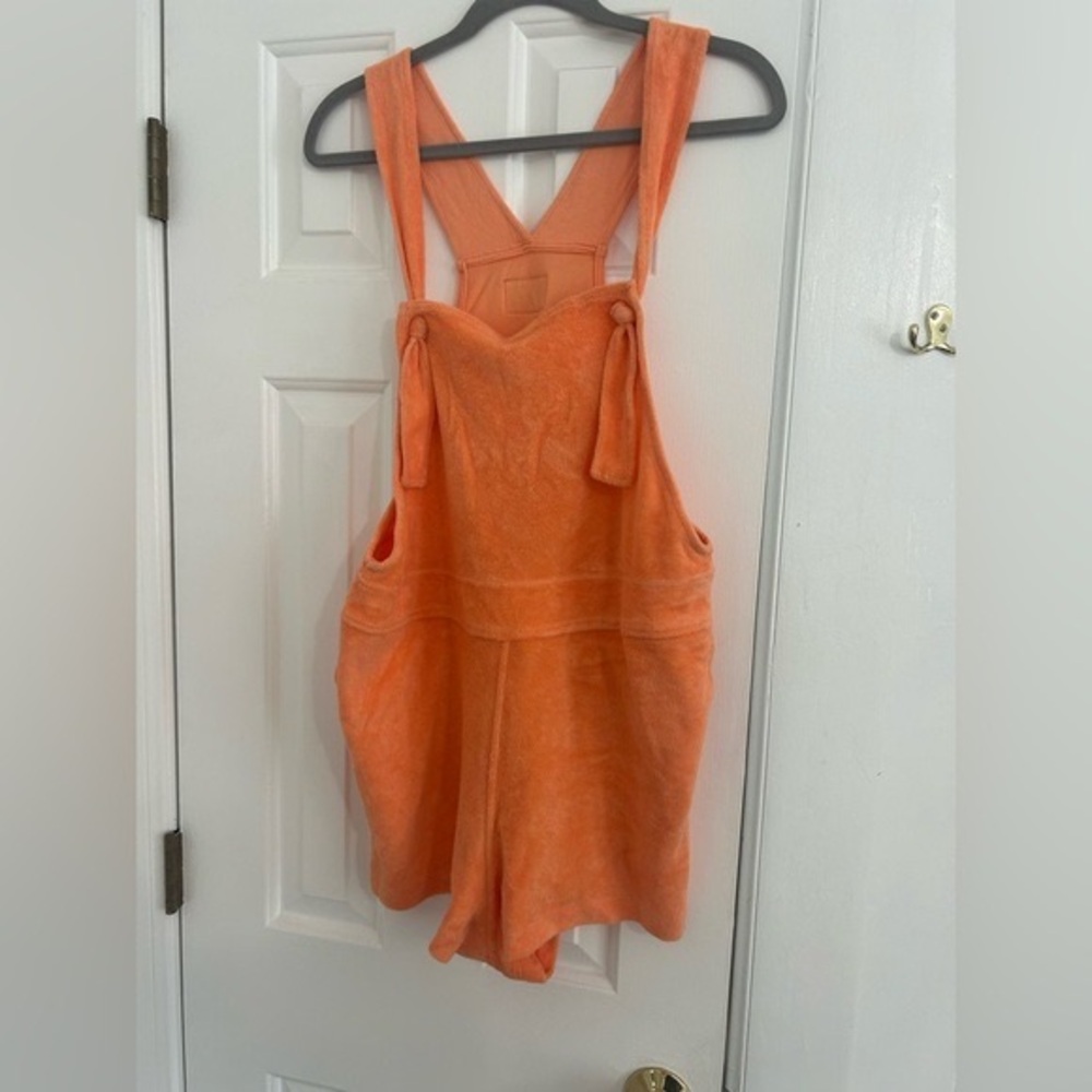 Daily Drills Orange Terry Romper